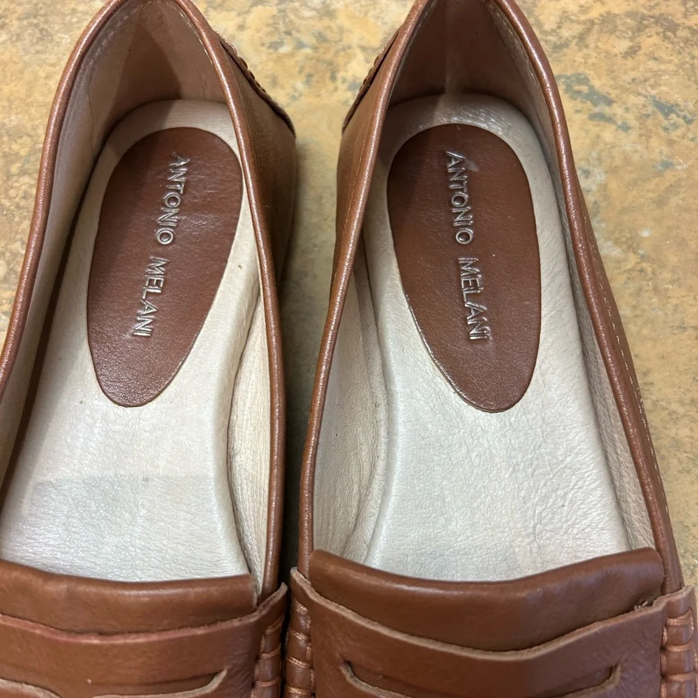Antonio Melani Camel Brown Driving Loafers